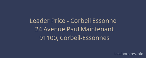 Leader Price - Corbeil Essonne