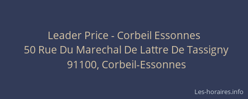 Leader Price - Corbeil Essonnes