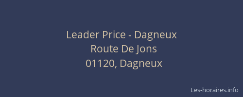 Leader Price - Dagneux