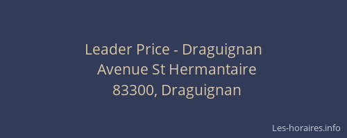 Leader Price - Draguignan