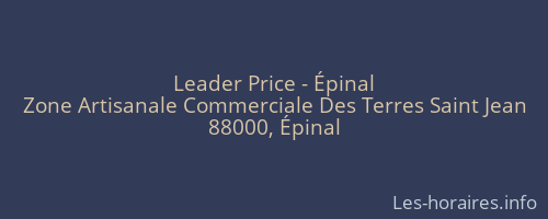 Leader Price - Épinal