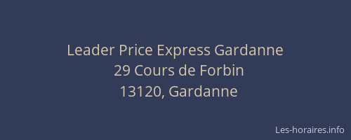 Leader Price Express Gardanne