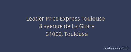 Leader Price Express Toulouse