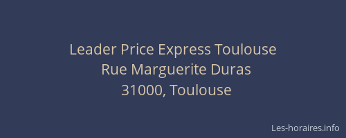 Leader Price Express Toulouse
