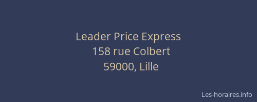 Leader Price Express