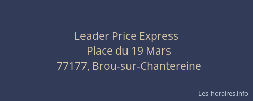 Leader Price Express