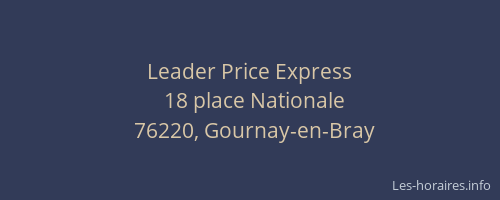 Leader Price Express