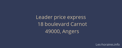 Leader price express