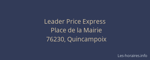 Leader Price Express