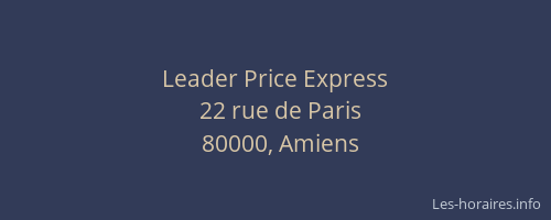 Leader Price Express