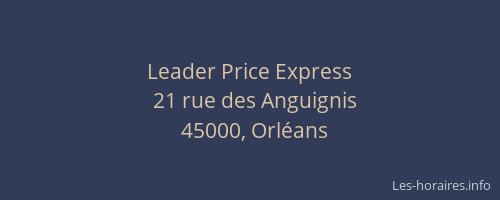 Leader Price Express