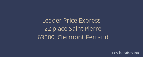 Leader Price Express