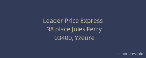 Leader Price Express