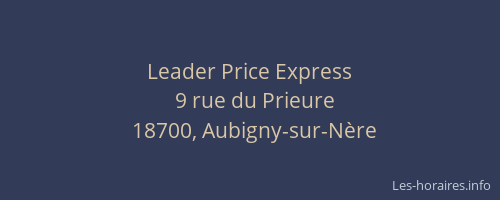 Leader Price Express