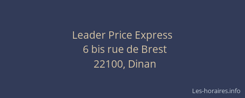 Leader Price Express