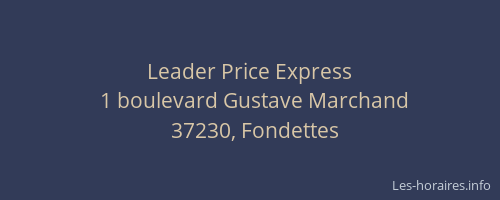 Leader Price Express