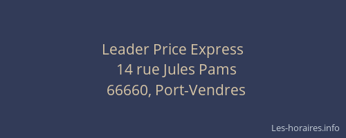 Leader Price Express