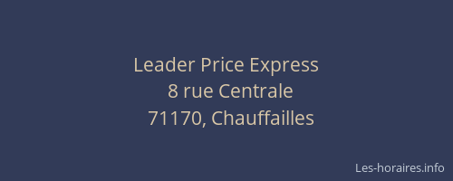 Leader Price Express