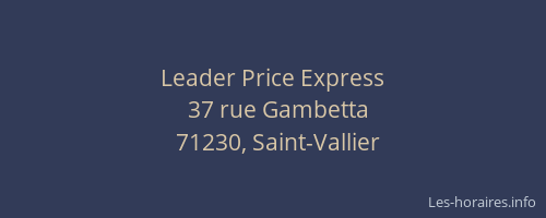 Leader Price Express