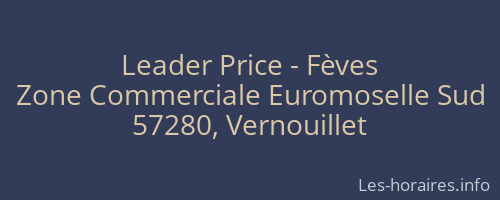 Leader Price - Fèves
