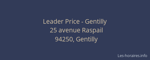 Leader Price - Gentilly