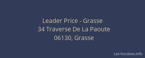 Leader Price - Grasse