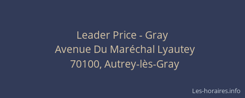 Leader Price - Gray