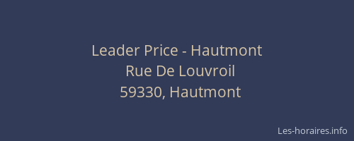 Leader Price - Hautmont
