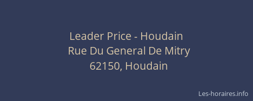 Leader Price - Houdain
