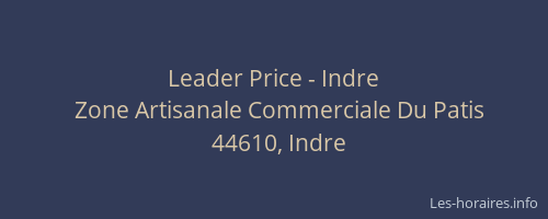 Leader Price - Indre