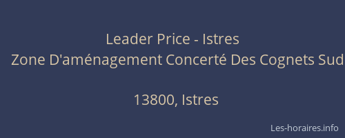 Leader Price - Istres