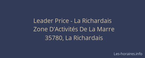Leader Price - La Richardais
