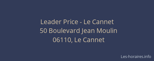 Leader Price - Le Cannet