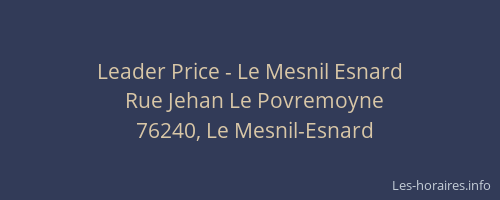 Leader Price - Le Mesnil Esnard