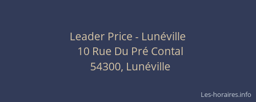 Leader Price - Lun&eacute;ville