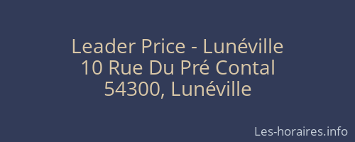 Leader Price - Lunéville