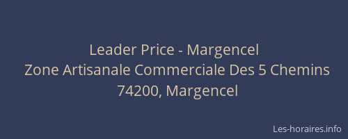 Leader Price - Margencel