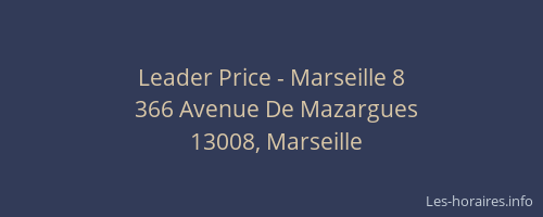 Leader Price - Marseille 8