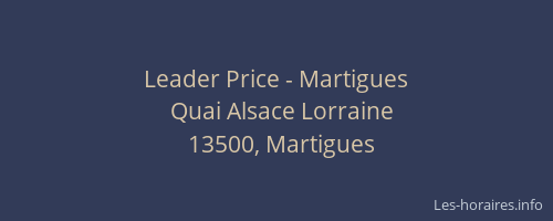 Leader Price - Martigues