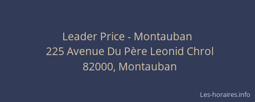 Leader Price - Montauban