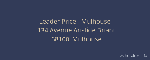 Leader Price - Mulhouse