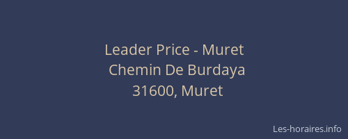 Leader Price - Muret