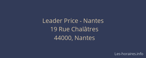 Leader Price - Nantes