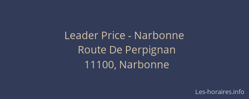 Leader Price - Narbonne