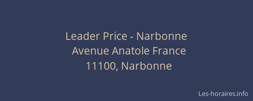 Leader Price - Narbonne