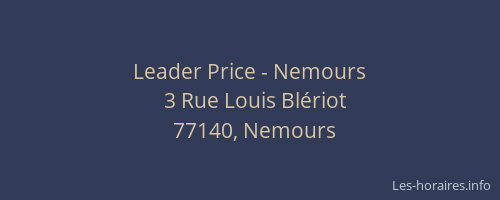 Leader Price - Nemours