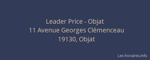 Leader Price - Objat