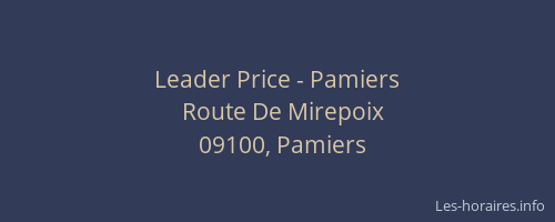 Leader Price - Pamiers