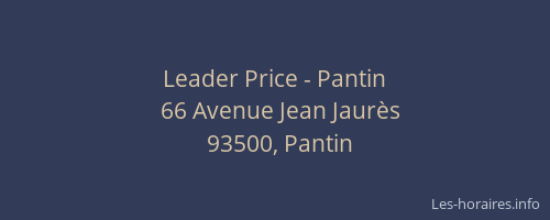 Leader Price - Pantin