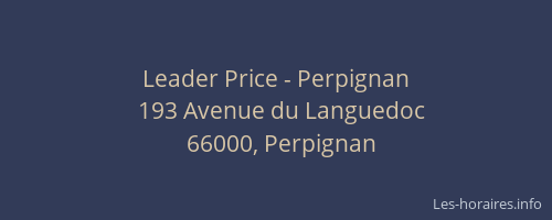Leader Price - Perpignan